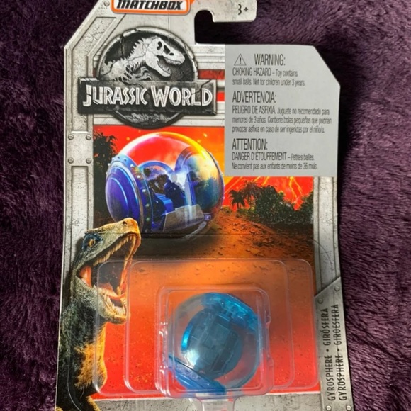 matchbox jurassic world gyrosphere
